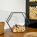 Portable Hexagonal Shaped Firewood Rack