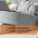 Hexagonal gray gaming arm rest pillow bedroom reading cushion