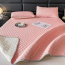 DecorBites™ Cool Latex Filled Bed Sheet Set with Ice Silk Cooling Mat & Pillowcases