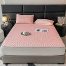 DecorBites™ Cool Latex Filled Bed Sheet Set with Ice Silk Cooling Mat & Pillowcases