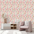 Elegant Pink Flowers Wallpaper Chic