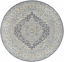 Sema Blue Medallion Thick Luxe Area Rug