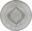 Sema Blue Medallion Thick Luxe Area Rug