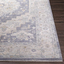 Sema Blue Medallion Thick Luxe Area Rug