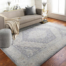 Sema Blue Medallion Thick Luxe Area Rug