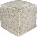 Lanzendorf White Pouf