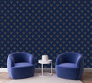 Dark Blue Design Wallpaper