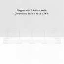 Clear Step-Over Pet Playpen , 24" High