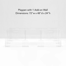 Clear Step-Over Pet Playpen , 24" High