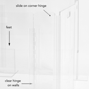 Clear Pet Playpen, 24" High with Door