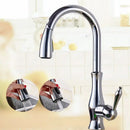 High arch gold brass kitchen faucet with pull out sprayer