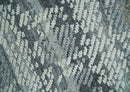 High-Low Ivory, Gray and Charcoal 8x10 hand knotted Contemporary wool Area rug