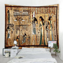 Hippie style egyptian pharaoh mural tapestry bedroom wall hanging