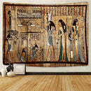 Hippie style egyptian pharaoh mural tapestry bedroom wall hanging