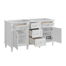 James Martin Lorelai 60" Double Bathroom Vanity, Bright White