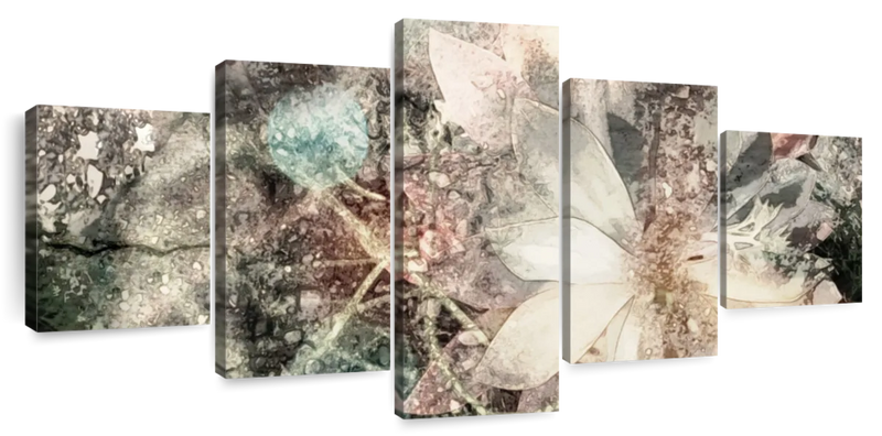 Abstract Floral Elements Wall Art