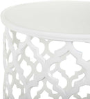 Pram White End Table