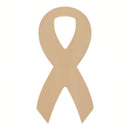 Awareness Ribbon Unfinished Wooden Shape Craft Cutout DIY Unpainted 3D Plaque 6 Inches