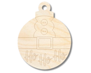 Unfinished Wood Etched Ho, Ho, Ho Ornament Shape | Paint By Line Crafts | up to 30" DIY