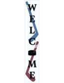 Hockey Home Porch Leaner Welcome Sign
