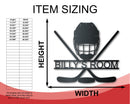 Custom Metal Hockey Wall Art - Metal Sports Sign - 14 Color Options