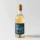 Holly Jolly Christmas Mini Wine Label