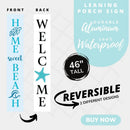 Home Beach Porch Leaner Welcome Sign