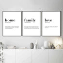 Home Family Love Canvas