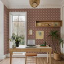 Checkered Quilt Wallpaper, mocha mousse
