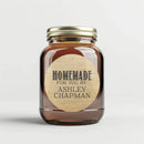 Homemade Burlap Canning Labels