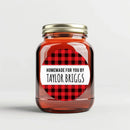 Homemade Flannel Canning Labels