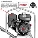 46" Honda Concrete Fast Pitch Power Trowel with 13HP Honda GX390 Finishing Blades Finishing Tool