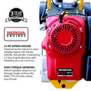 PRE ORDER: 10" Honda Concrete Floor Grinder 10HP GXV390 Motor for Smoothing, Floor Prep, Coatings