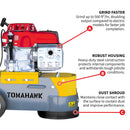 PRE ORDER: 10" Honda Concrete Floor Grinder 10HP GXV390 Motor for Smoothing, Floor Prep, Coatings