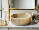 Honey Onyx Marble Vessel Sink