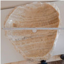 Handcrafted Honey Onyx Translucent Premium Natural Stone Vessel Sink 19x19x5 Inch