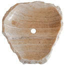 Handcrafted Honey Onyx Translucent Premium Natural Stone Vessel Sink 19x19x5 Inch