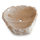 Honey Onyx Rough Square Vessel Sink - 19"x19"x5" - Polished/Rough