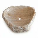 Honey Onyx Rough Square Vessel Sink - 19"x19"x5" - Polished/Rough