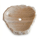 Honey Onyx Rough Square Vessel Sink - 19"x19"x5" - Polished/Rough