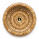 Honey Onyx Round Vessel Sink - 16"x16"x6" - Polished - Model C