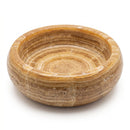 Honey Onyx Round Vessel Sink - 16"x16"x6" - Polished - Model C