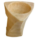 Honey Onyx Hand-Carved Natural Marble Pedestal Stand-Alone Sink 21.5W x 23L x 34H