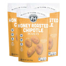 Honey Roasted Chipotle Flavored Peanuts | Pack of 3 | 6 oz | Brenmar