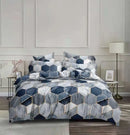 Honeycomb marble brown & beige bedding set bedroom duvet cover