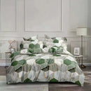 Honeycomb marble brown & beige bedding set bedroom duvet cover