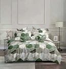 Honeycomb marble brown & beige bedding set bedroom duvet cover