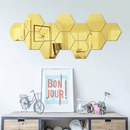 Honeycomb Reflective Wall Stickers