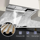 42" Range Hood Insert, 1200 CFM Stainless Steel Ducted Vent Hood Insert with Dimmable LED Lights