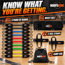 HoopsKing Vertical Jump Trainer Resistance Bands | Waist to Heels